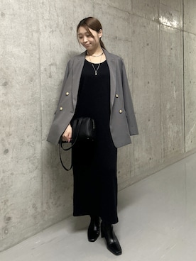 「アイテム（チョーカー）」を使った、suzuha81さん（レディース・155cm）の秋コーディネート