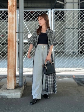 「ステッチ」｜r i n k o さん（レディース・159cm）の夏コーディネート