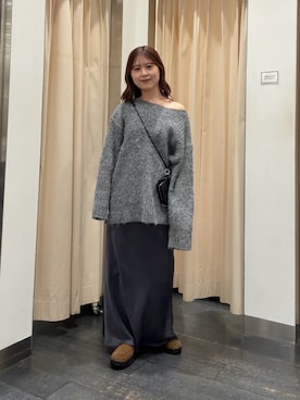 「アイテム（財布/小物）」を使った、r i n k o さん（レディース・159cm）の冬コーディネート