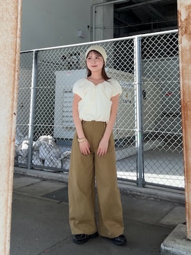 「KBF（ケイビーエフ）のアイテム（ブレスレット）」を使った、r i n k o さん（レディース・159cm）の春コーディネート