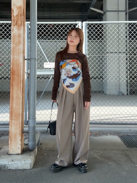 「秋のコーデ」｜「アイテム（財布/小物）」を使った、r i n k o さん（レディース・159cm）の夏コーディネート