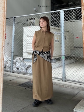 「KBF（ケイビーエフ）のアイテム（ジャケット/アウター）」を使った、r i n k o さん（レディース・159cm）の春コーディネート