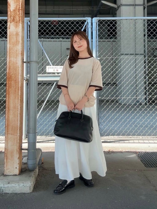 KBF / ケービーエフ メッシュベロアリンガーTEE ケービーエフ KBF メッシュベロアリンガーTEE （L.BEIGE