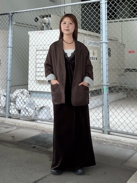 「KBF（ケイビーエフ）のアイテム（ジャケット/アウター）」を使った、r i n k o さん（レディース・159cm）の秋コーディネート
