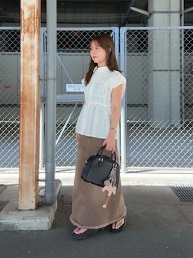 「KBF（ケイビーエフ）のアイテム」を使った、r i n k o さん（レディース・159cm）の夏コーディネート