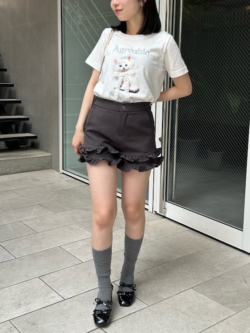 ヨッシー様 C6142 モノトーンTシャツコーデ イラスト刺繍Tシャツ メンズ レディース メール便不可 – coca