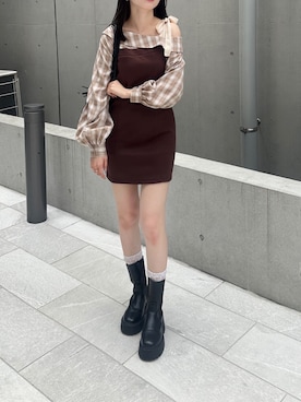 「アイテム（ワンピース）」を使った、ayucham06さん（レディース・158cm）の夏コーディネート