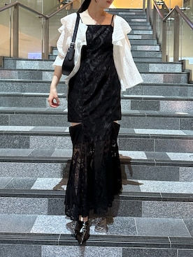 「スリットワンピース」｜ayucham06さん（レディース・158cm）の春コーディネート