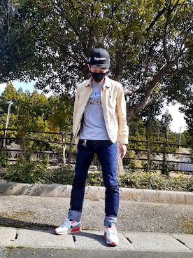 「Ralph Lauren」｜「アイテム（ブルゾン）」を使った、Ta-ka-777さん（メンズ・173cm）の春コーディネート