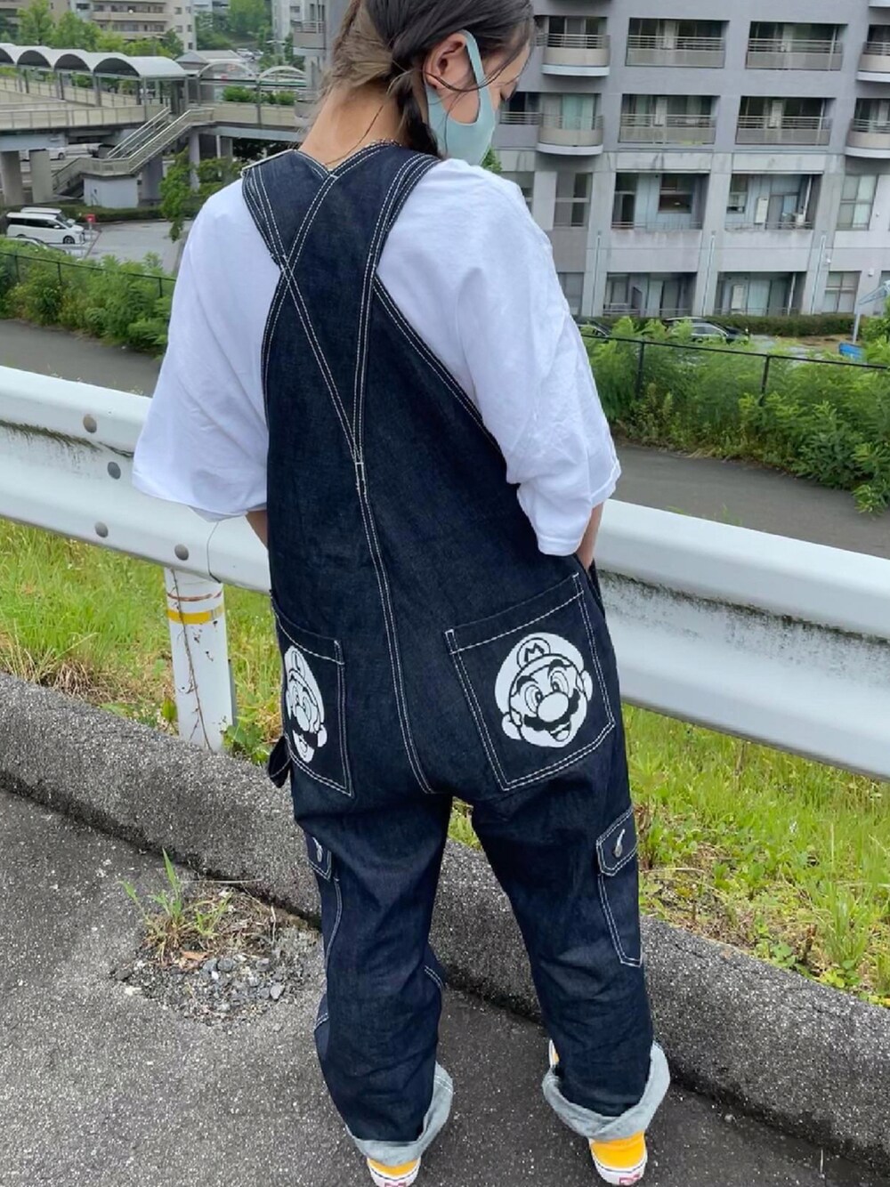 エクストララージ オーバーオール サロペット デニム 特大