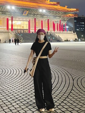 「IZZUE（イズゥー）のアイテム」を使った、MaoJiaさん（レディース・166cm）の春コーディネート