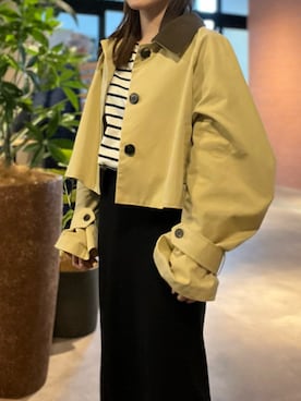 「KBF（ケイビーエフ）のアイテム（その他アウター）」を使った、AOI.さん（レディース・150cm）の春コーディネート