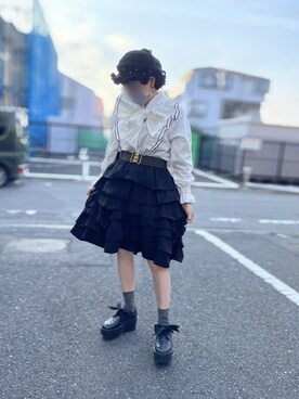 「MARC JACOBS（マークジェイコブス）のアイテム（スカート）」を使った、あかねさん（レディース・147cm）の秋コーディネート