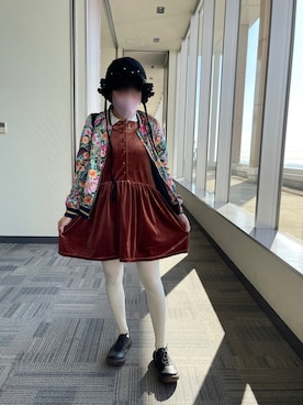 「H&M（エイチ・アンド・エム）のアイテム（ブルゾン）」を使った、あかねさん（レディース・147cm）の秋コーディネート