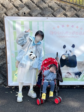 「水色」｜「アイテム（ワンピース/ドレス）」を使った、あかねさん（レディース・147cm）の冬コーディネート