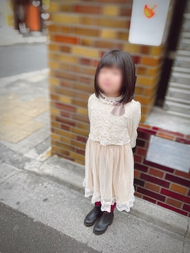 「美容室」｜あかねさん（レディース・147cm）の冬コーディネート