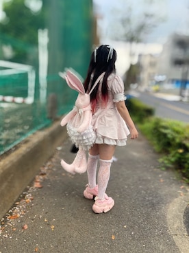 「grounds（グラウンズ）のアイテム」を使った、あかねさん（レディース・147cm）の夏コーディネート
