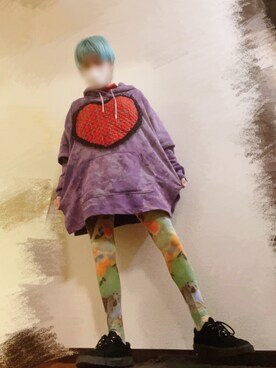「アイテム（タイツ/ストッキング）」を使った、あかねさん（レディース・147cm）の冬コーディネート