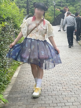 「ばななじゃむまにあのアイテム（ワンピース/ドレス、その他）」を使った、あかねさん（レディース・147cm）の夏コーディネート