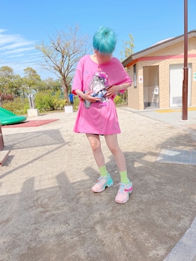 「VINTAGE（ヴィンテージ）のアイテム（ピアス（両耳用））」を使った、あかねさん（レディース・147cm）の春コーディネート