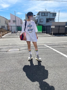 「grounds（グラウンズ）のアイテム」を使った、あかねさん（レディース・147cm）の夏コーディネート