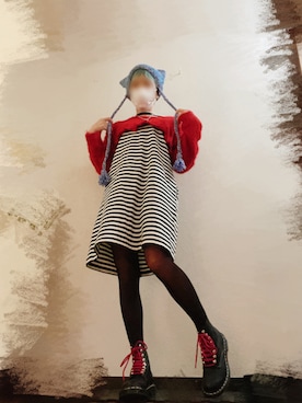 「アイテム（タイツ/ストッキング）」を使った、あかねさん（レディース・147cm）の冬コーディネート