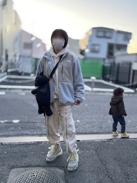 「猫」｜「アイテム（ジャケット/アウター）」を使った、あかねさん（レディース・147cm）の冬コーディネート