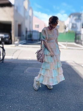 「Chesty（チェスティー）のアイテム」を使った、あかねさん（レディース・147cm）の夏コーディネート