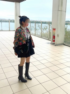 「H&M（エイチ・アンド・エム）のアイテム（ブルゾン）」を使った、あかねさん（レディース・147cm）の秋コーディネート