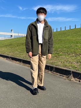 「ENGINEERED GARMENTS」｜「アイテム（その他アウター）」を使った、Renさん（メンズ・172cm）の冬コーディネート