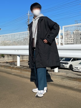 「WAIPER.inc（ワイパーインク）のアイテム（モッズコート）」を使った、Renさん（メンズ・172cm）の秋コーディネート