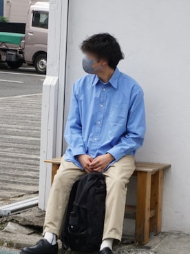 「SETTO（セット）のアイテム（パンツ）」を使った、Renさん（メンズ・172cm）の秋コーディネート