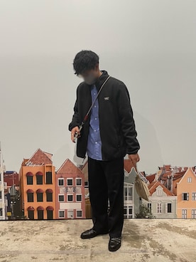 「CITEN（シテン）のアイテム（スラックス）」を使った、Renさん（メンズ・172cm）の春コーディネート