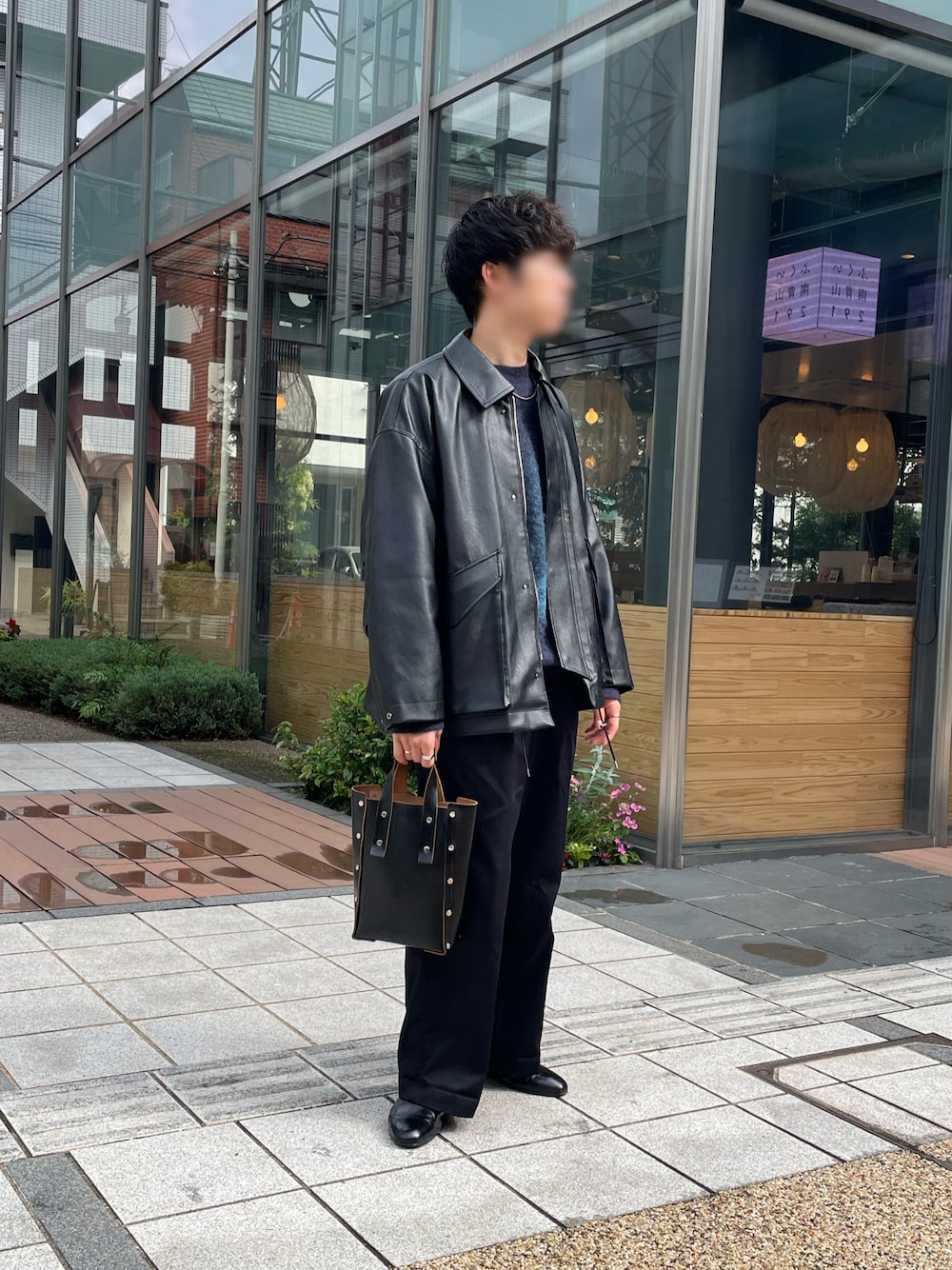Hender Scheme ハンドバッグS ブラック スタッズ hender scheme assemble hand bag tall STORY BURCHトリーバーチ