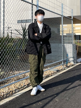 「PROPPER（プロッパー）のアイテム（ジャケット/アウター）」を使った、Renさん（メンズ・172cm）の冬コーディネート