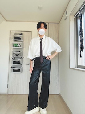 「アイテム（シューズ）」を使った、Taaさん（メンズ・185cm）の夏コーディネート