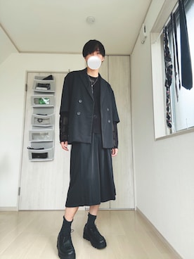 「アイテム（テーラードジャケット）」を使った、Taaさん（メンズ・185cm）の夏コーディネート