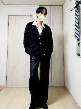 「アイテム（イヤーカフ）」を使った、Taaさん（メンズ・185cm・20代）の冬コーディネート