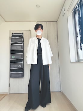 「アイテム（トップス）」を使った、Taaさん（メンズ・185cm）の秋コーディネート