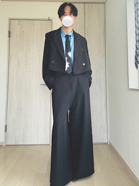 「アイテム（フォーマルスーツ/小物）」を使った、Taaさん（メンズ・185cm）の秋コーディネート