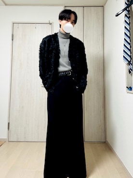 「アイテム（ブーツ）」を使った、Taaさん（メンズ・185cm）の冬コーディネート