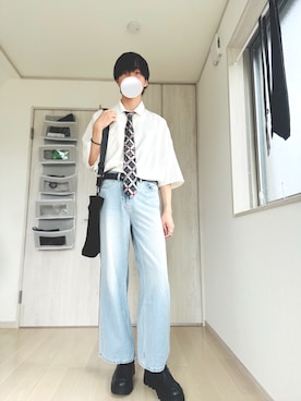 「アイテム（シューズ）」を使った、Taaさん（メンズ・185cm）の夏コーディネート