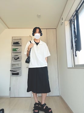「アイテム（サンダル）」を使った、Taaさん（メンズ・185cm・20代）の秋コーディネート