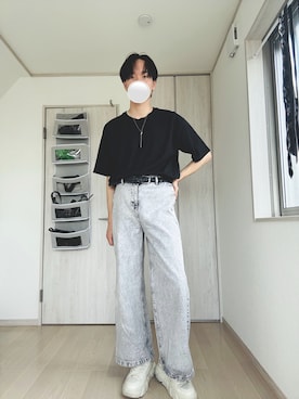 「アイテム（イヤーカフ）」を使った、Taaさん（メンズ・185cm）の秋コーディネート