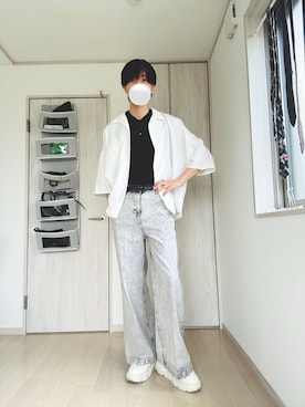 「アイテム（イヤーカフ）」を使った、Taaさん（メンズ・185cm）の夏コーディネート