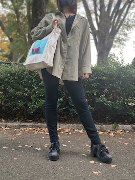 「IKKA LOUNGE（イッカラウンジ）のアイテム」を使った、なのはなさん（レディース・154cm）の秋コーディネート