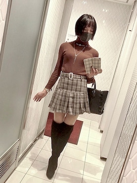 「Bobon21（ボボンニジュウイチ）のアイテム」を使った、❁ 𝕄𝕚𝕟𝕒𝕞𝕠 ❁ さん（レディース・167cm）の秋コーディネート