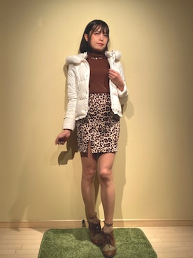 「LODISPOTTO（ロディスポット）のアイテム（ジャケット/アウター）」を使った、❁ 𝕄𝕚𝕟𝕒𝕞𝕠 ❁ さん（レディース・167cm）の冬コーディネート