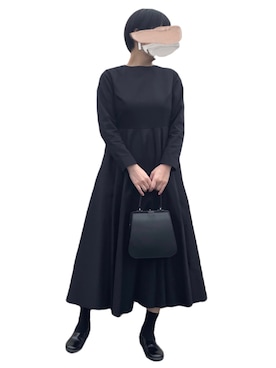 「CLANE（クラネ）のアイテム（ローファー）」を使った、さんかく。さん（レディース・164cm）の冬コーディネート
