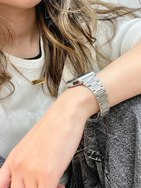 「CASIO」｜「アイテム（アクセサリー）」を使った、mayotsy(相互)さん（レディース・160cm）の冬コーディネート